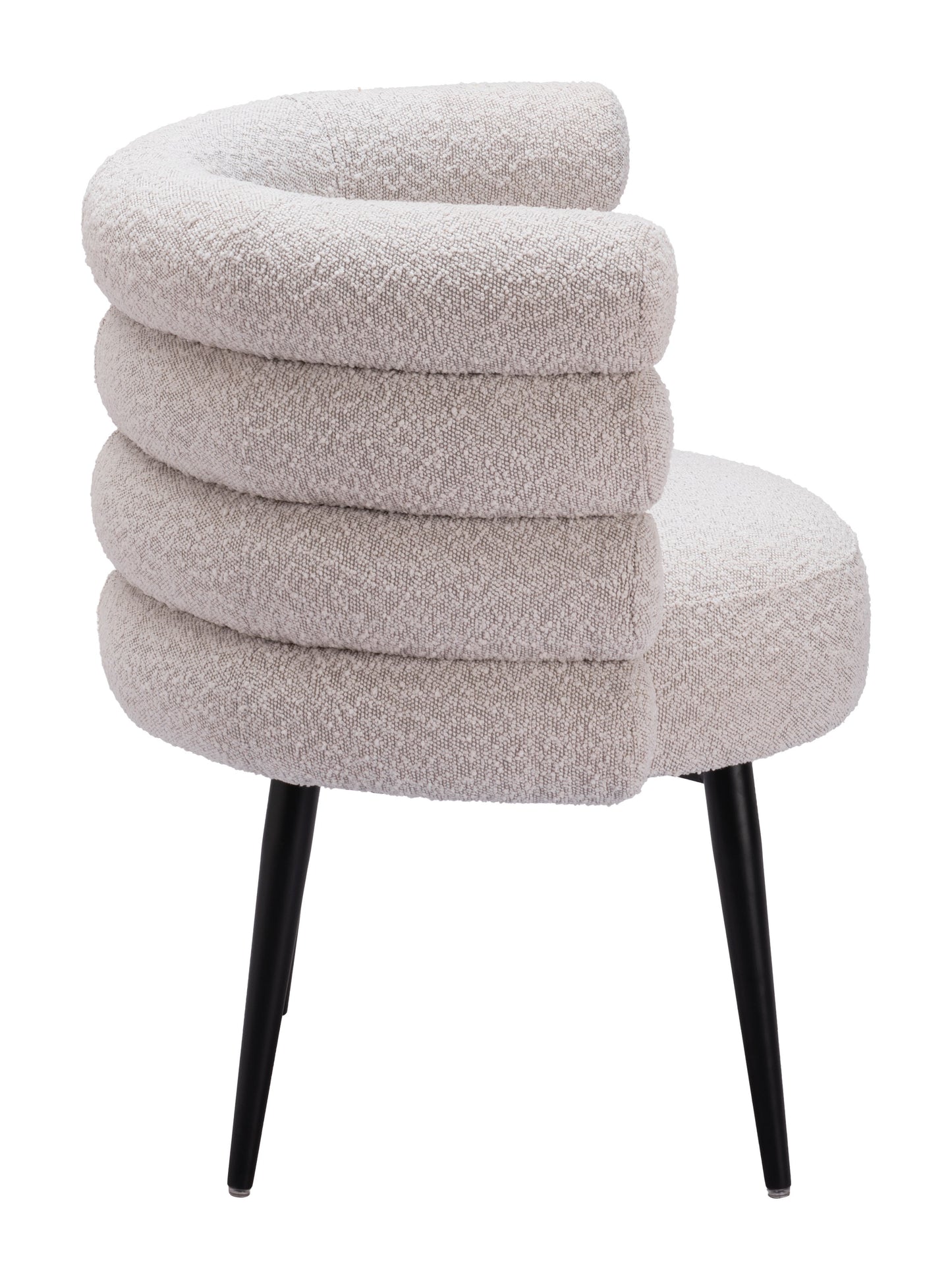 Grena Dining Chair - Misty Gray Elegant and Comfortable Upholstered Chair for Stylish Dining Rooms