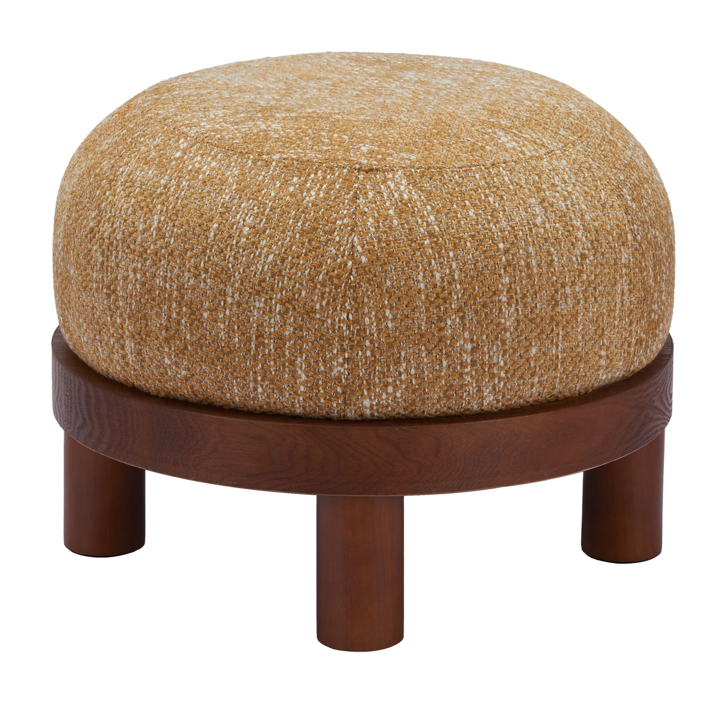 Gome Ottoman Oat Yellow β Stylish and Cozy Oat Yellow Ottoman for Living Room or Bedroom Decor