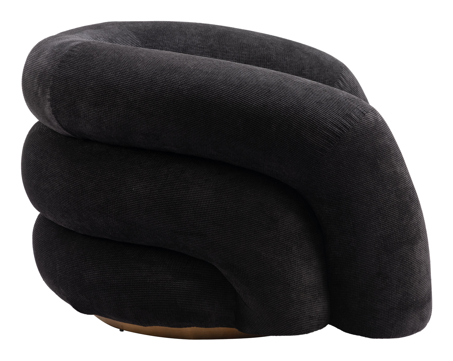 Havn Accent Chair - Black Sleek and Modern Upholstered Chair for Contemporary Living Spaces