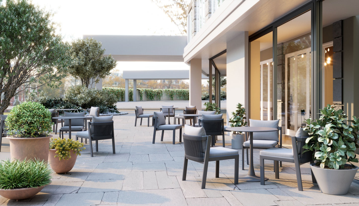 Soleil Dining Table Gray - Stylish & Modern Dining Table with a Sophisticated Gray Finish for a Chic, Contemporary Look