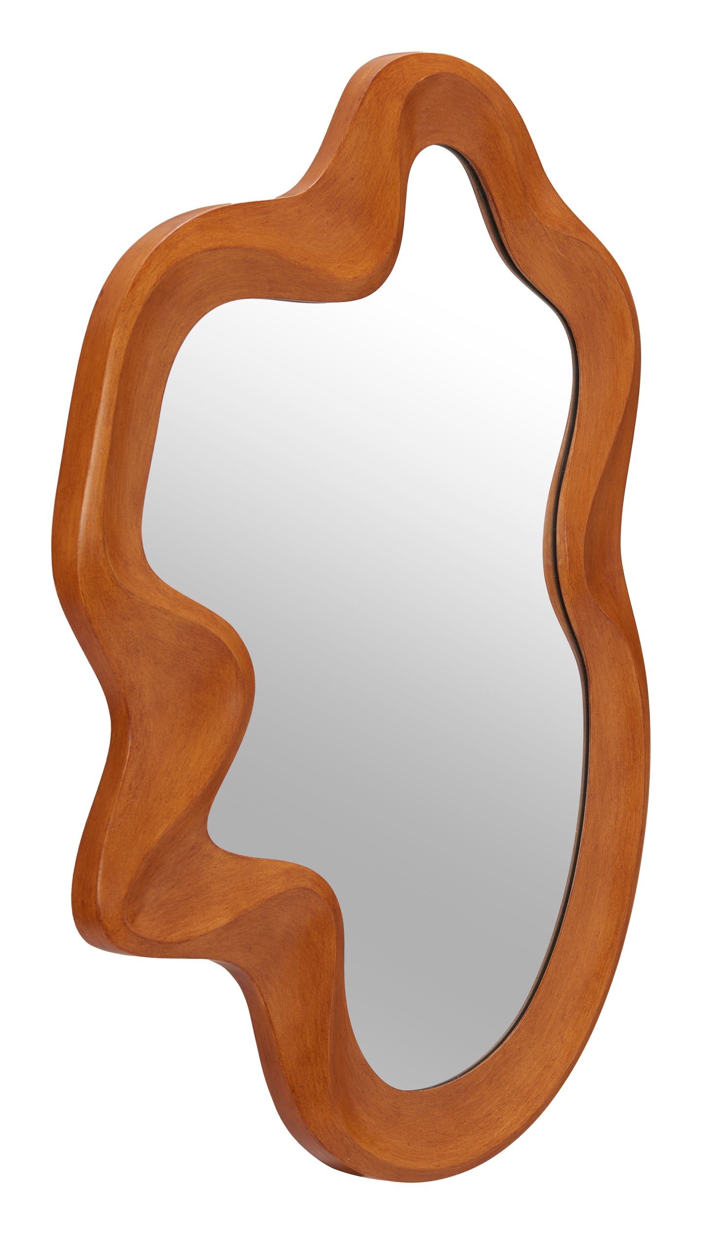 Foz Mirror Brown β Elegant and Contemporary Brown Mirror for Living Room or Entryway Decor