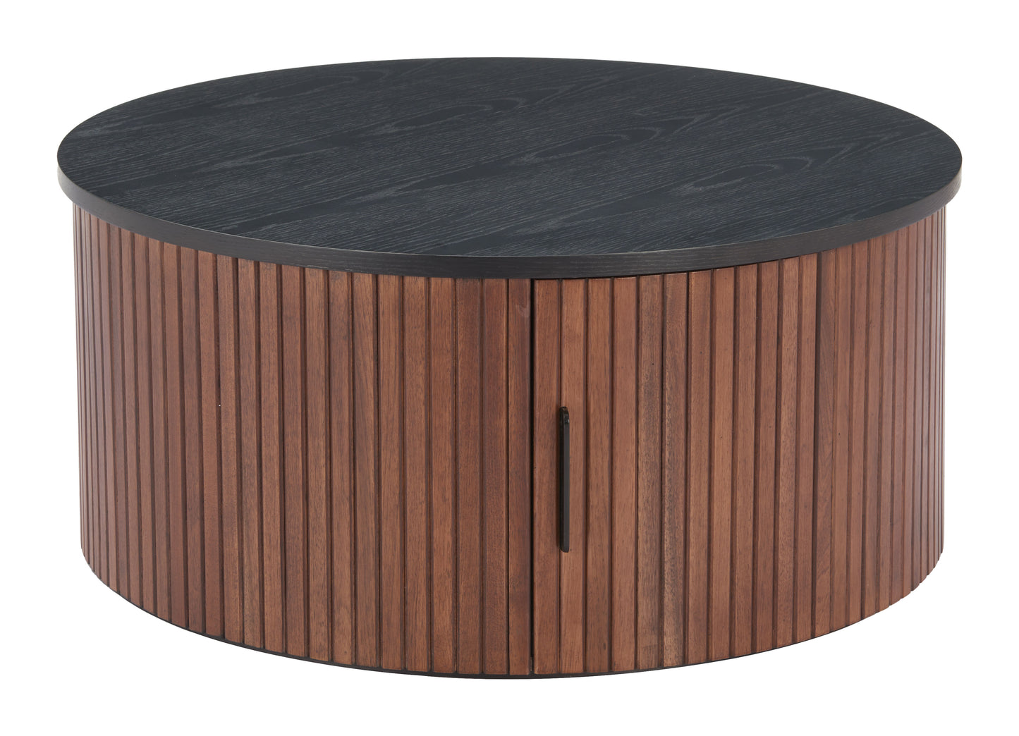 Nejaus Coffee Table Black & Walnut – Contemporary Black & Walnut Coffee Table for Chic Living Room Décor