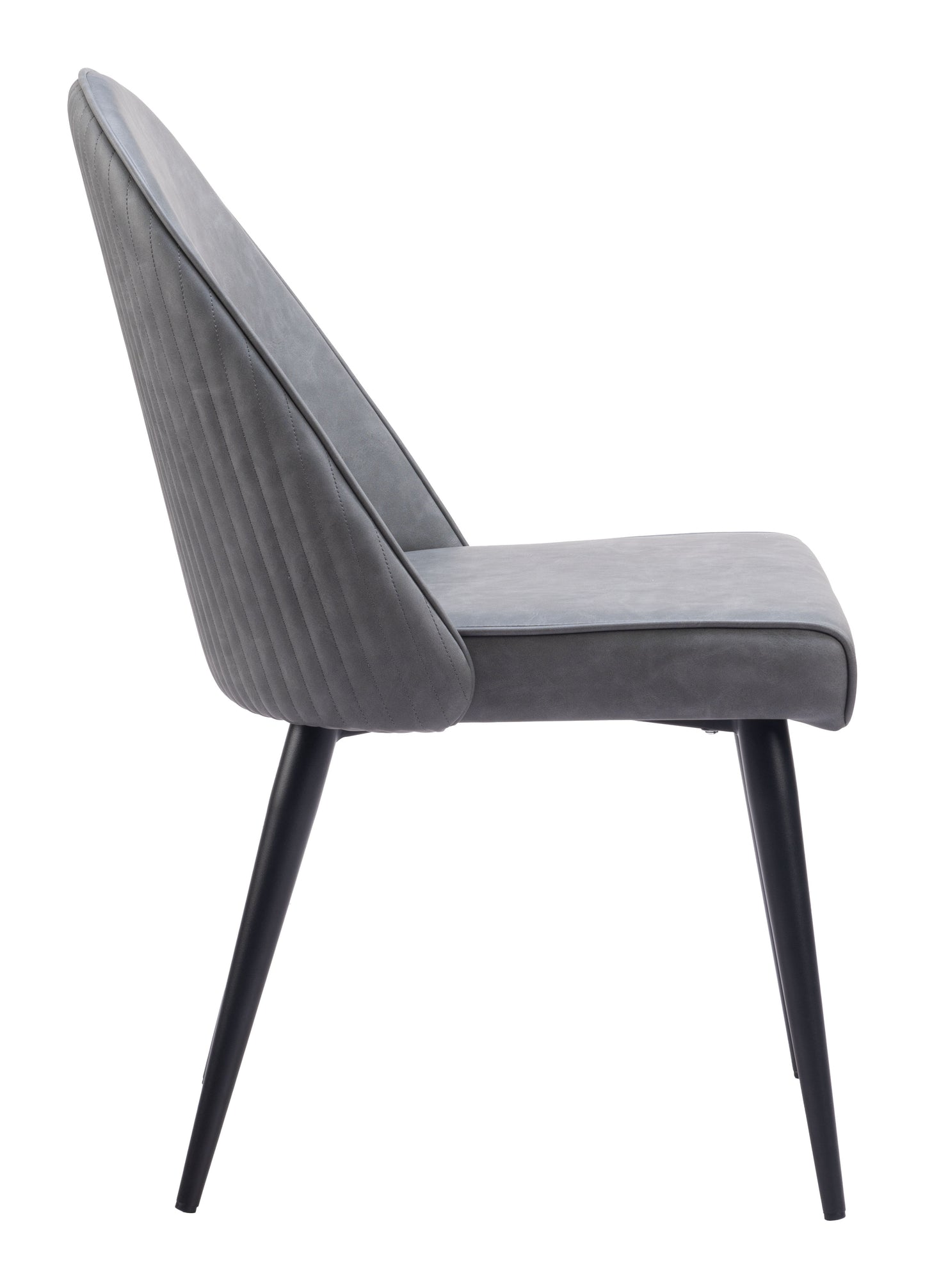 Silloth Armless Dining Chair Set of 2 - Gray Modern Chairs for Stylish Dining Rooms