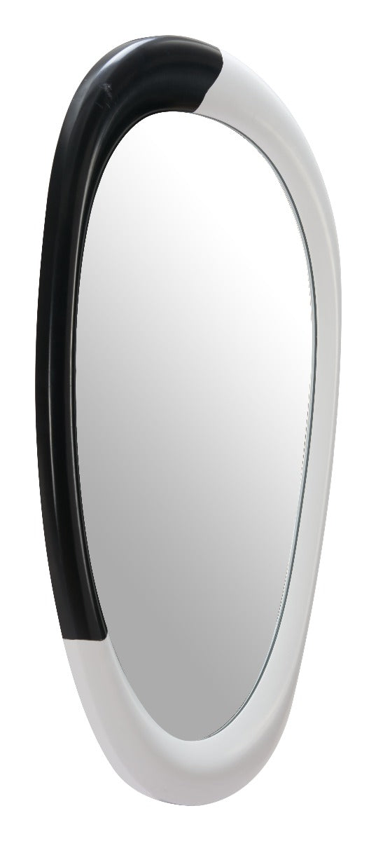 Muna Mirror White & Black β Stylish and Modern Two-Tone Mirror for Living Room or Entryway Decor