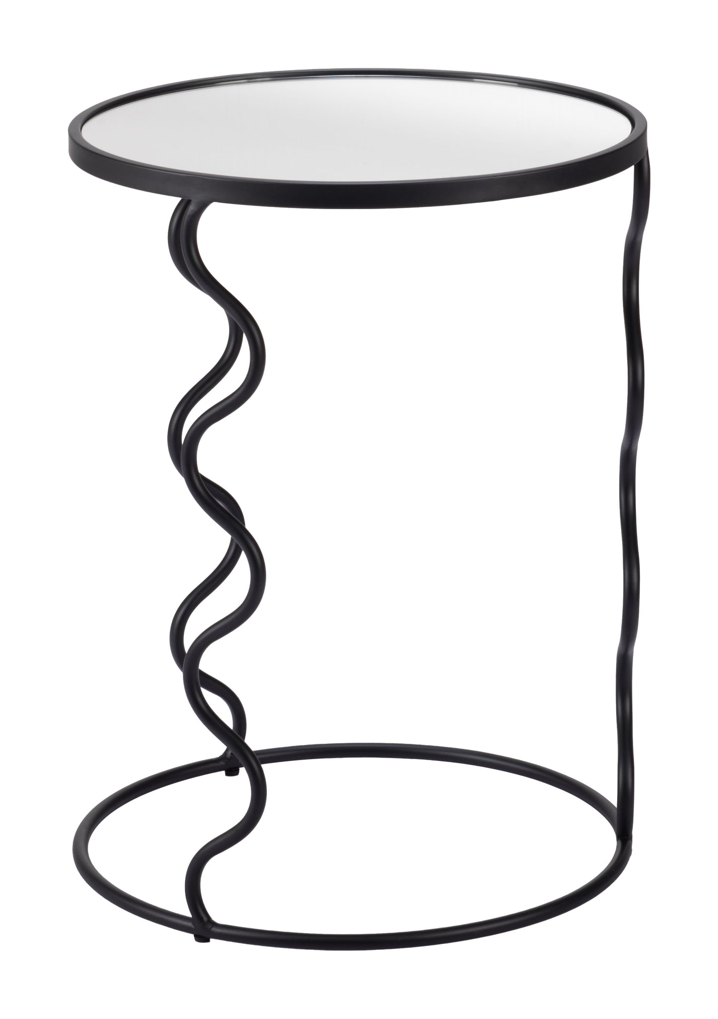 Bastia Side Table - Black Sleek and Stylish Side Table for Modern Living Rooms and Spaces