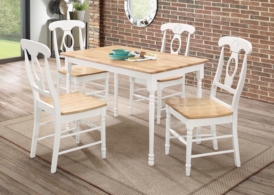 Damen Country Rectangular Dining Table - Charming and Rustic Table for Cozy and Inviting Dining Spaces