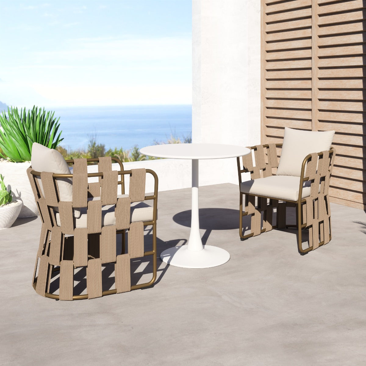 Soleil Dining Table White - Sleek & Elegant Dining Table with a Clean White Finish for a Modern and Timeless Look