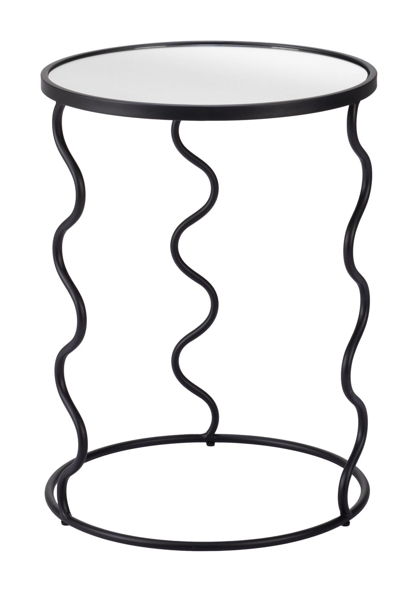 Bastia Side Table - Black Sleek and Stylish Side Table for Modern Living Rooms and Spaces