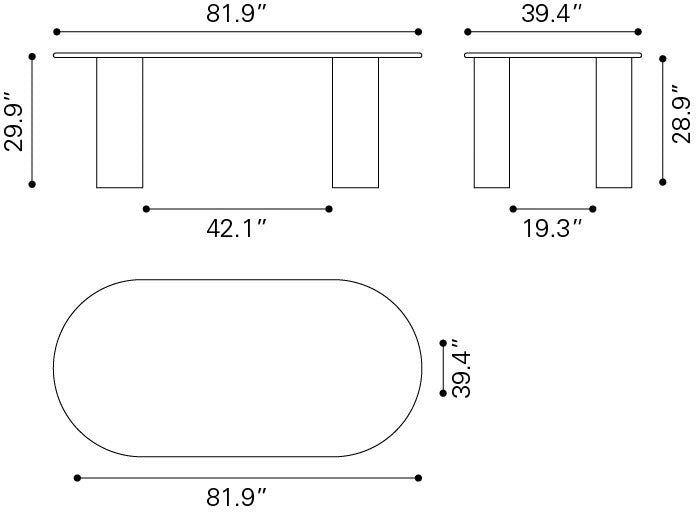 Risan Dining Table - Natural Elegant and Versatile Dining Table for Contemporary Dining Spaces