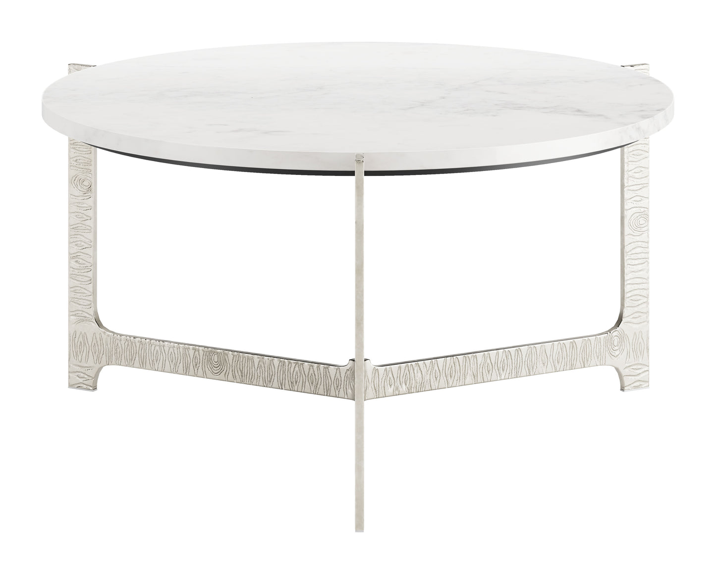 Barmas Coffee Table White & Silver - Elegant Modern Design for Your Living Room