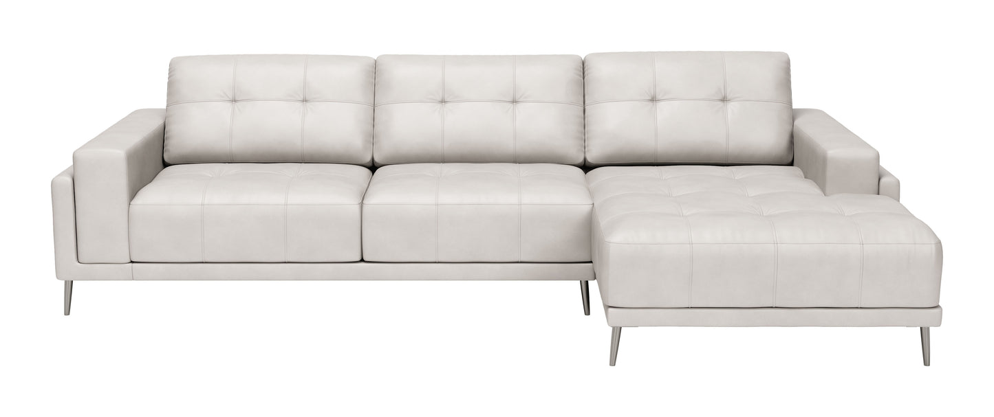 Bliss RAF Chaise Sectional Beige - Elegant & Comfortable RAF Chaise Sectional with Soft Beige Upholstery for a Cozy, Modern Living Room Style