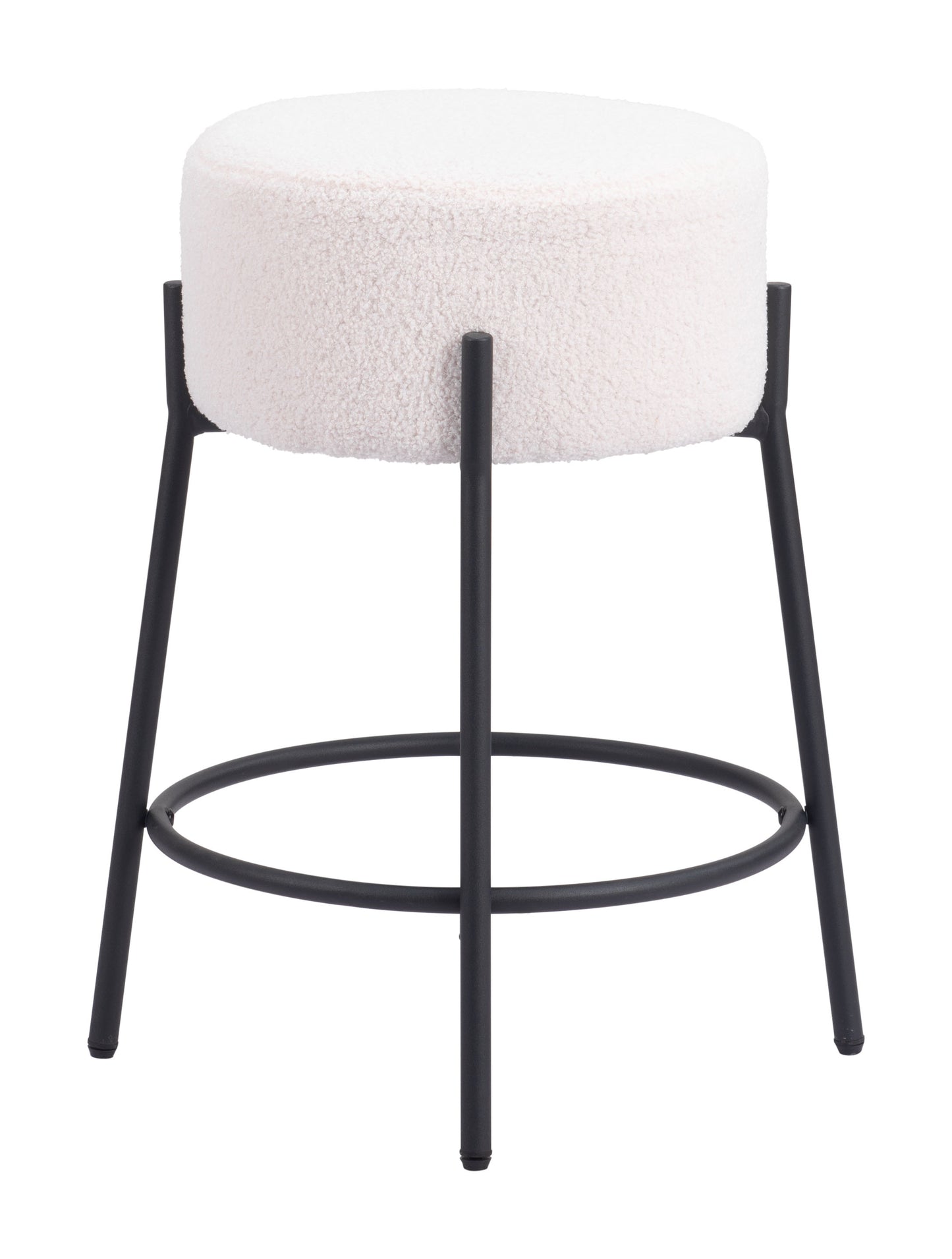 Blanche Counter Stool Set of 2 - Chic Ivory Design for Modern Kitchens and Dining Spaces