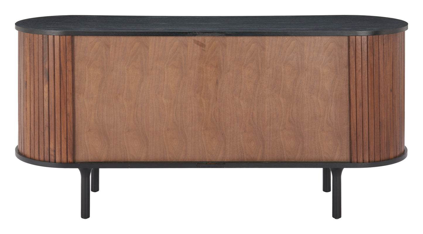 Koriana Sideboard Black & Walnut β Elegant Black & Walnut Sideboard for Contemporary Home Storage
