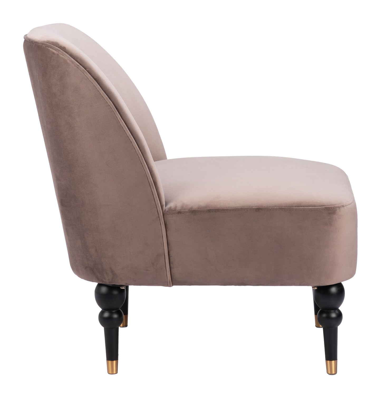 Bintulu Accent Chair - Taupe Elegant and Cozy Upholstered Chair for Modern Living Spaces