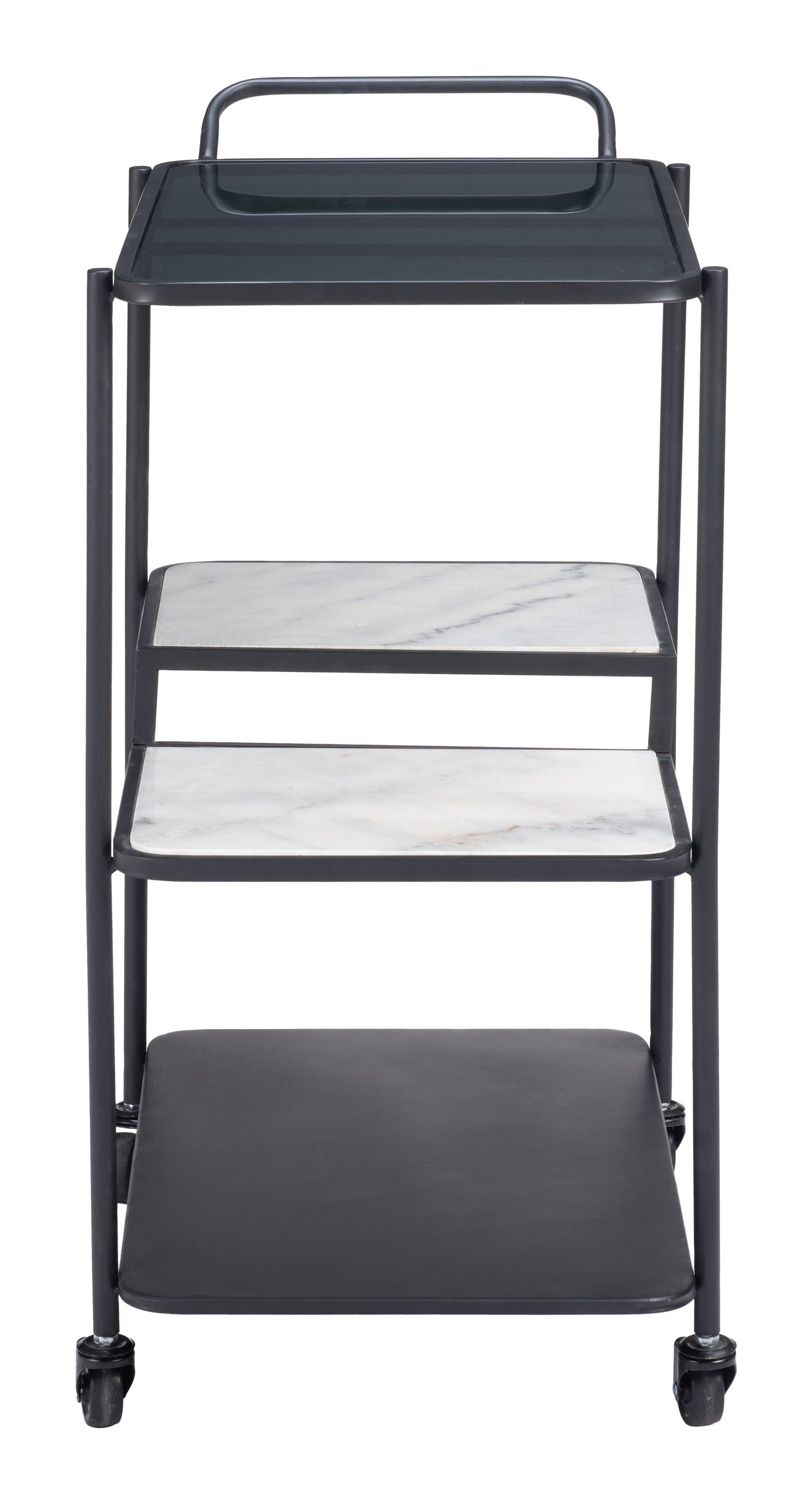 Constanza Bar Cart - Black Elegant and Modern Bar Cart for Stylish Home Bars and Entertaining Spaces