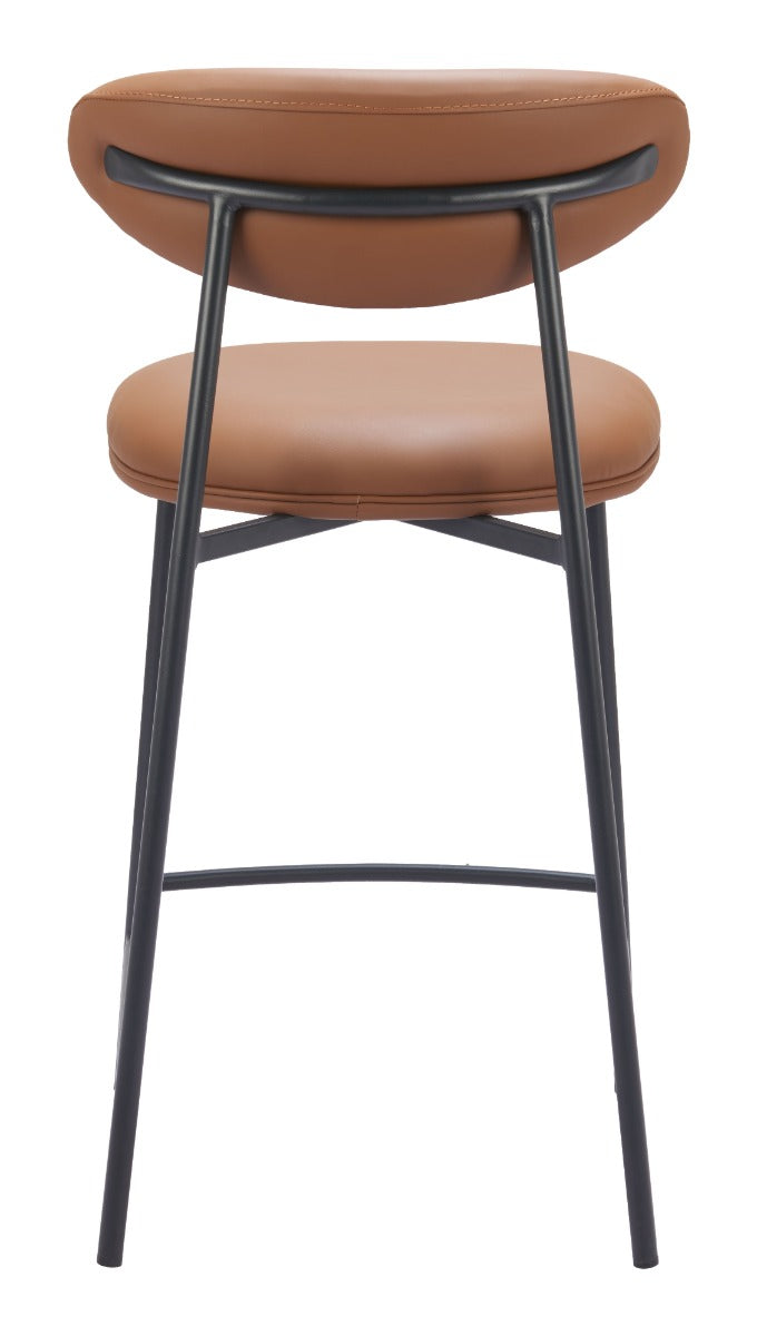 Rorun Counter Stool (Set of 2) Brown β Stylish and Comfortable Brown Counter Stools for Modern Kitchens or Bars