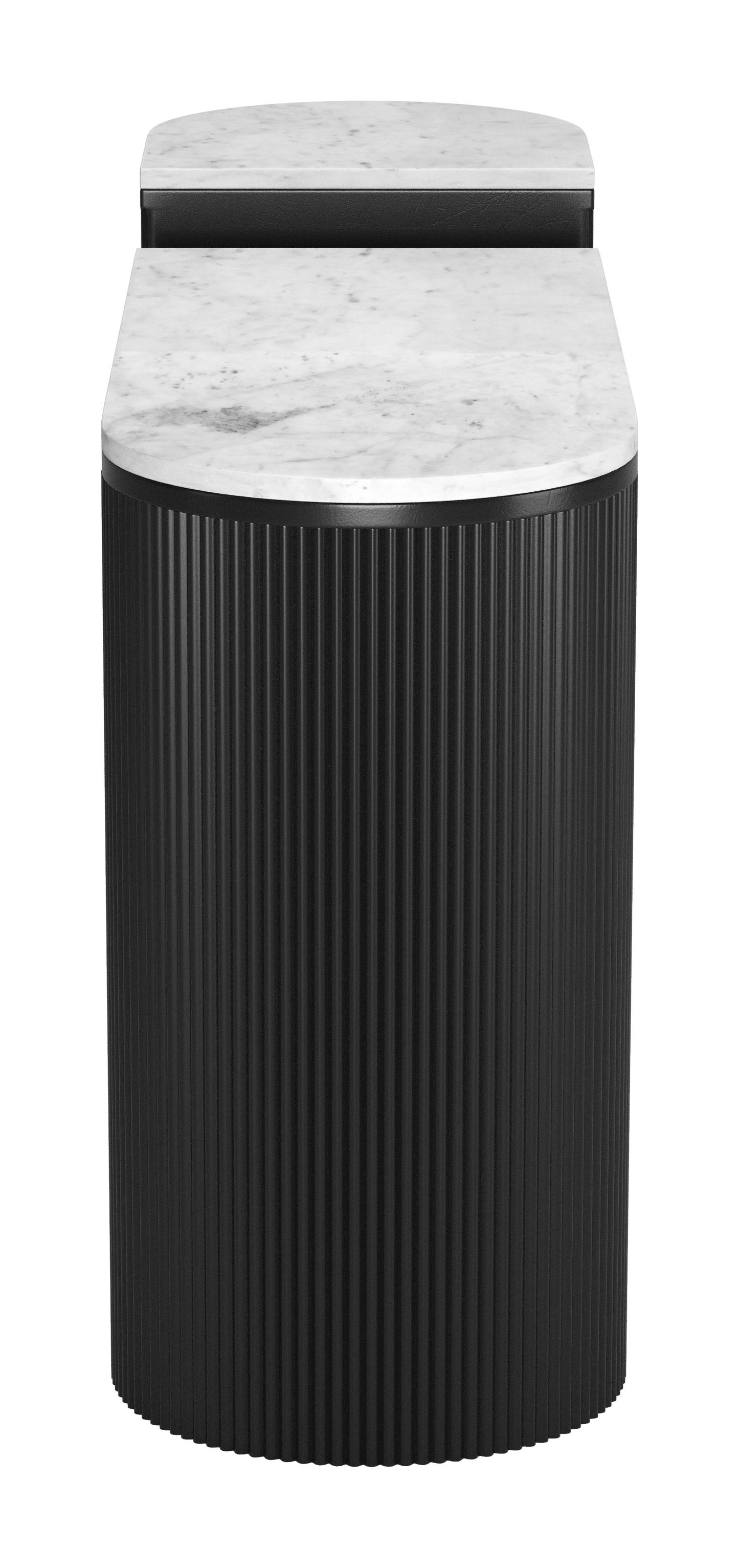 Ormara Console Table Set (2-Piece) - White & Black Stylish and Modern Console Tables for Contemporary Home Decor