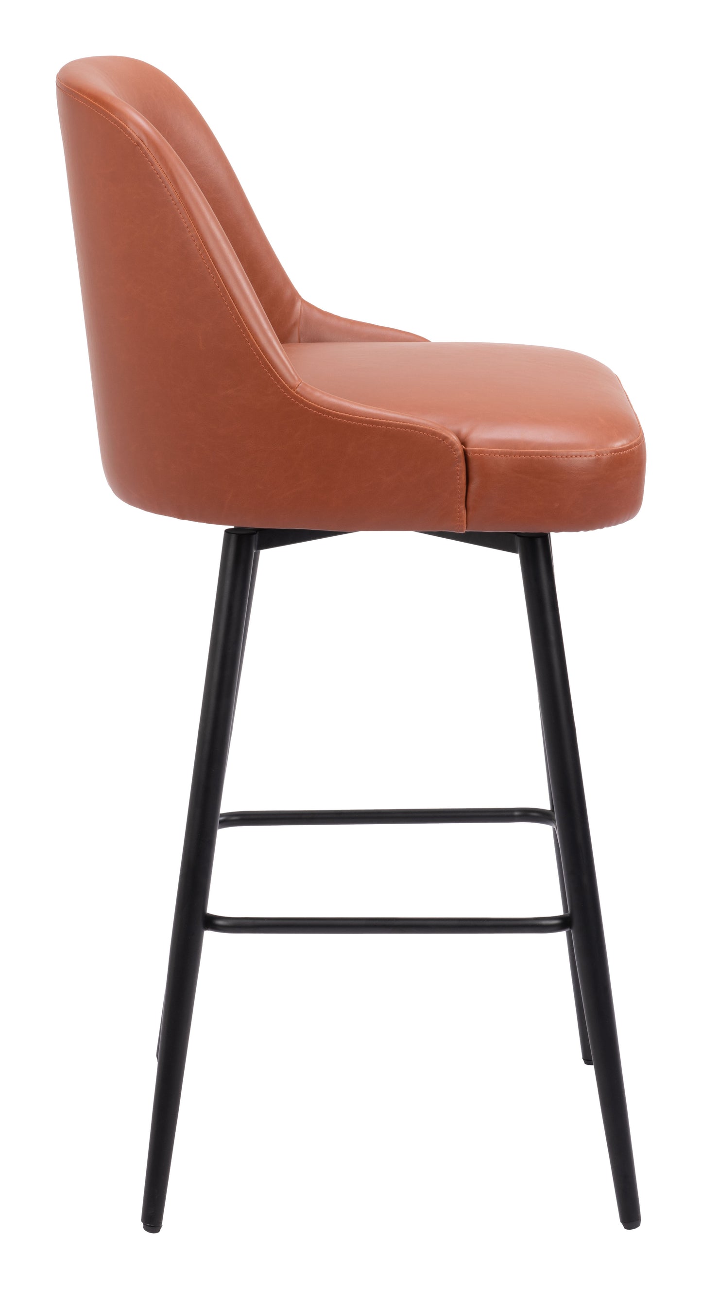 Keppel Swivel Barstool - Brown Stylish and Comfortable Swivel Barstool for Modern Kitchens and Bars