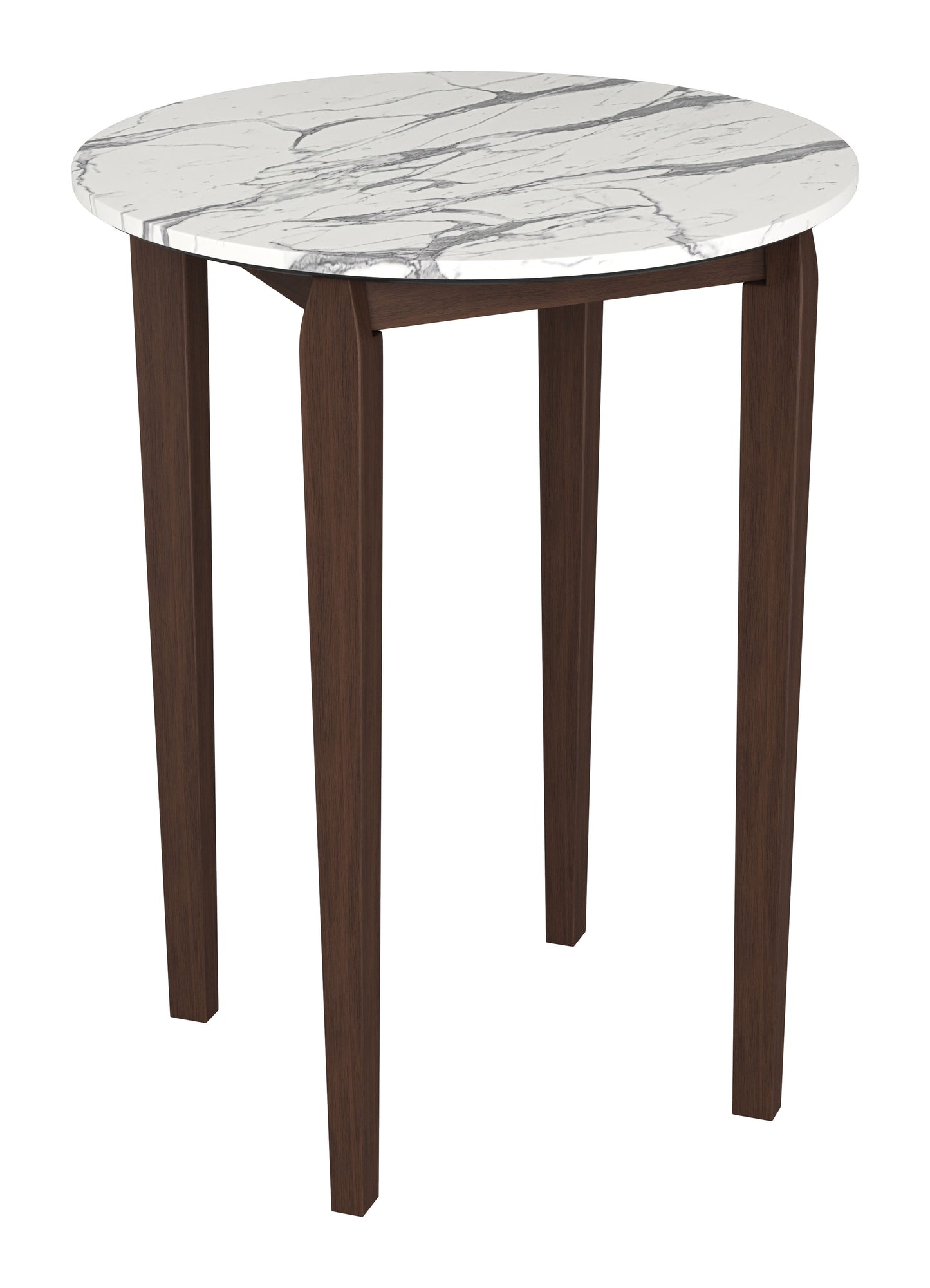 Vernon Bar Table - White Sleek and Modern Bar Table for Contemporary Home Decor