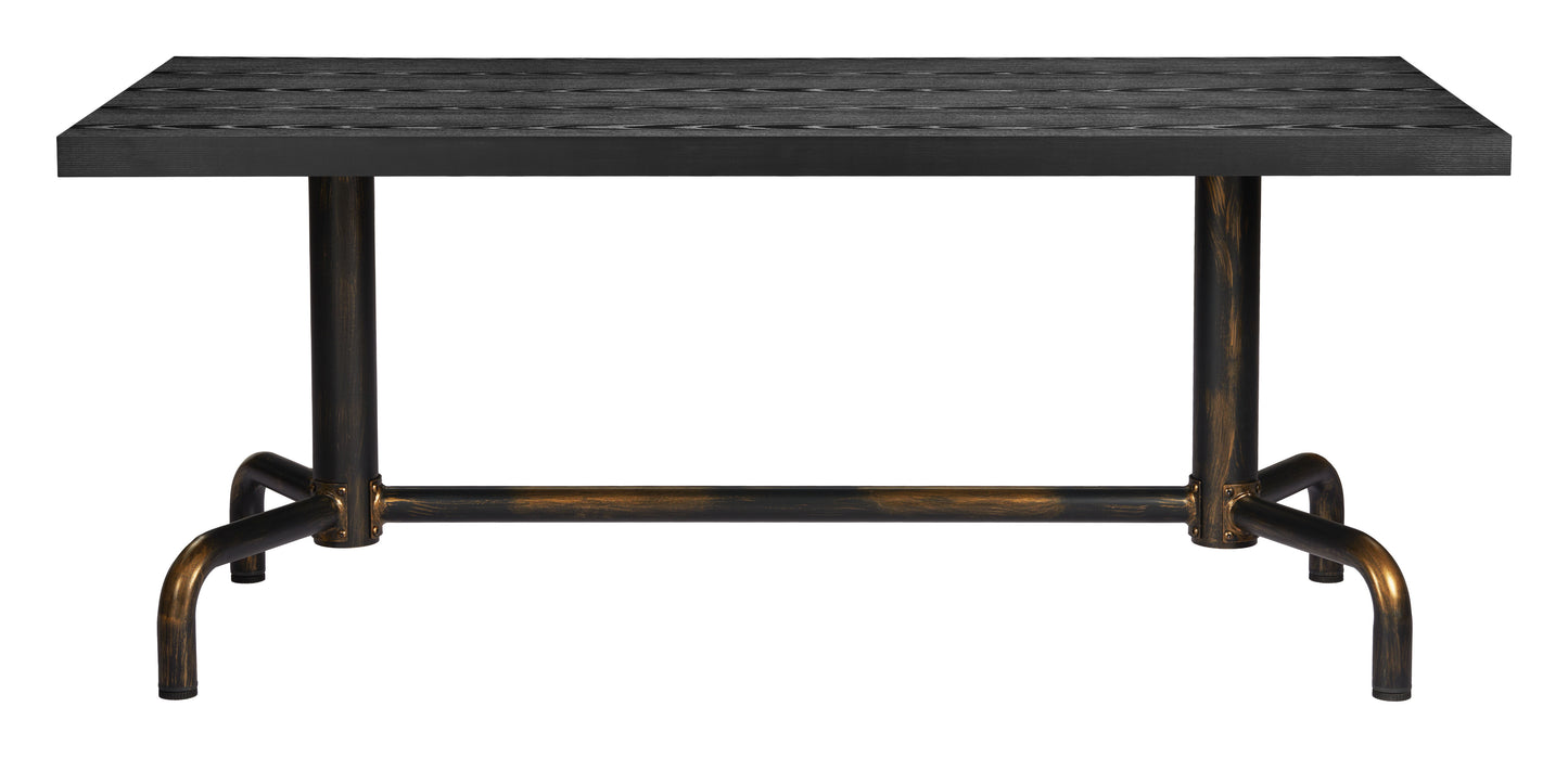Neum Dining Table - Black Sleek and Modern Dining Table for Contemporary Dining Rooms