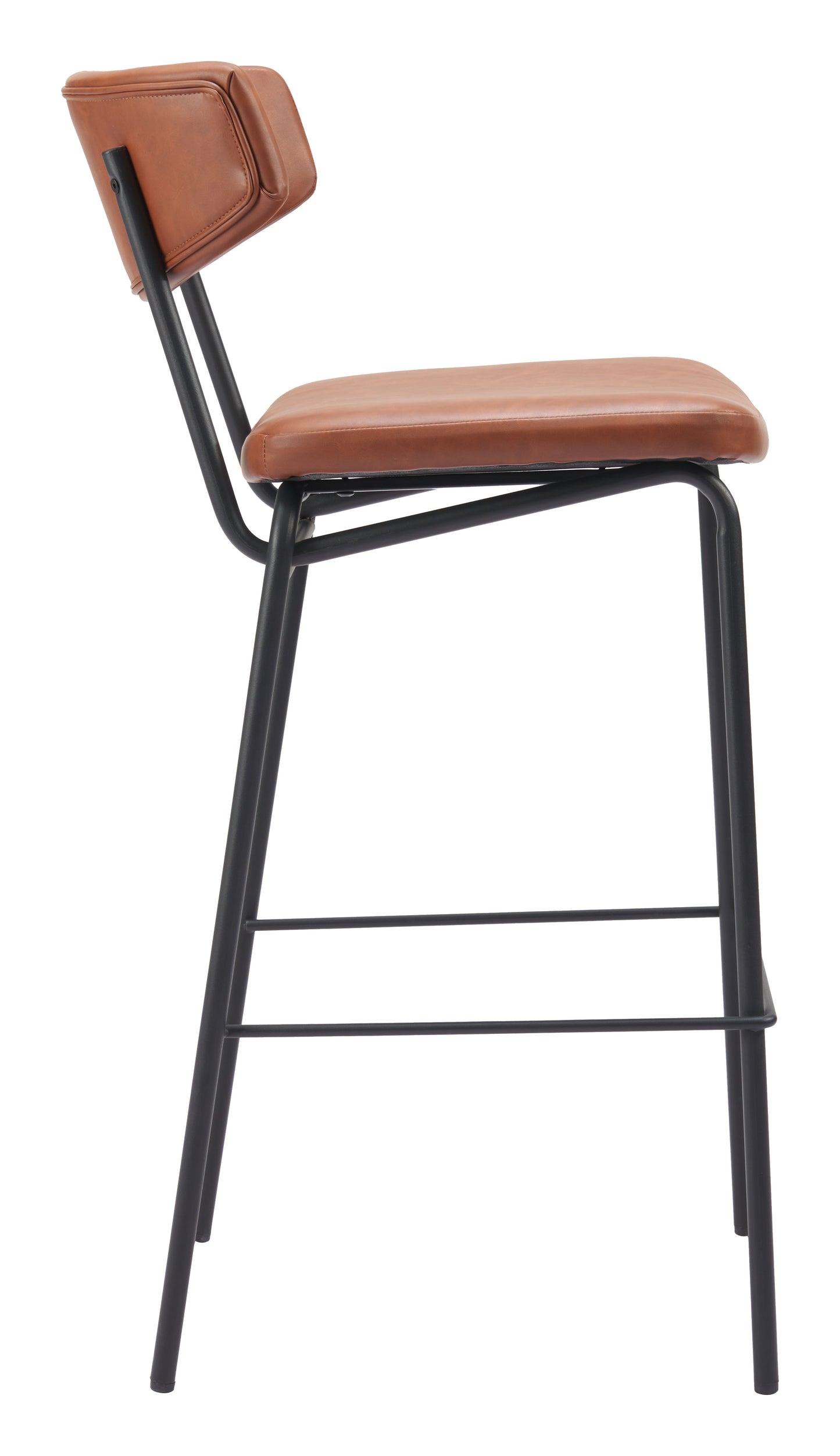 Charon Barstool (Set of 2) Vintage Brown β Elegant and Comfortable Vintage Brown Barstools for Contemporary Kitchens or Bars