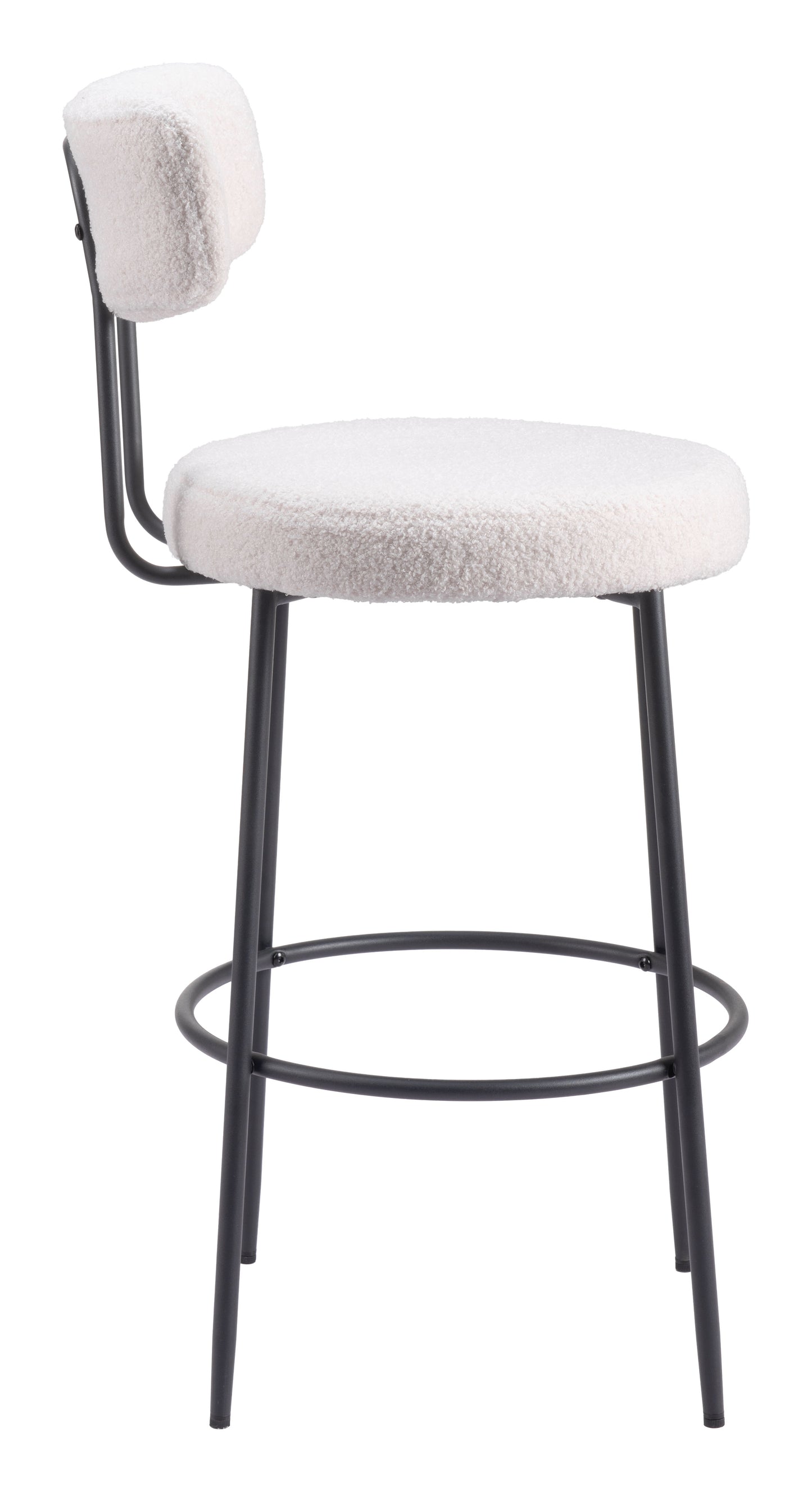 Blanca Barstool Set of 2 - Stylish Ivory Design for Contemporary Home Bars and Dining Areas