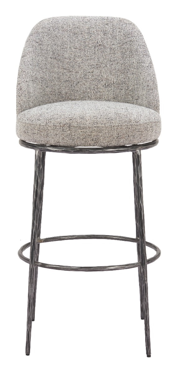 Nordhavn Swivel Barstool Gray β Stylish and Comfortable Gray Swivel Barstool for Modern Kitchens or Bars