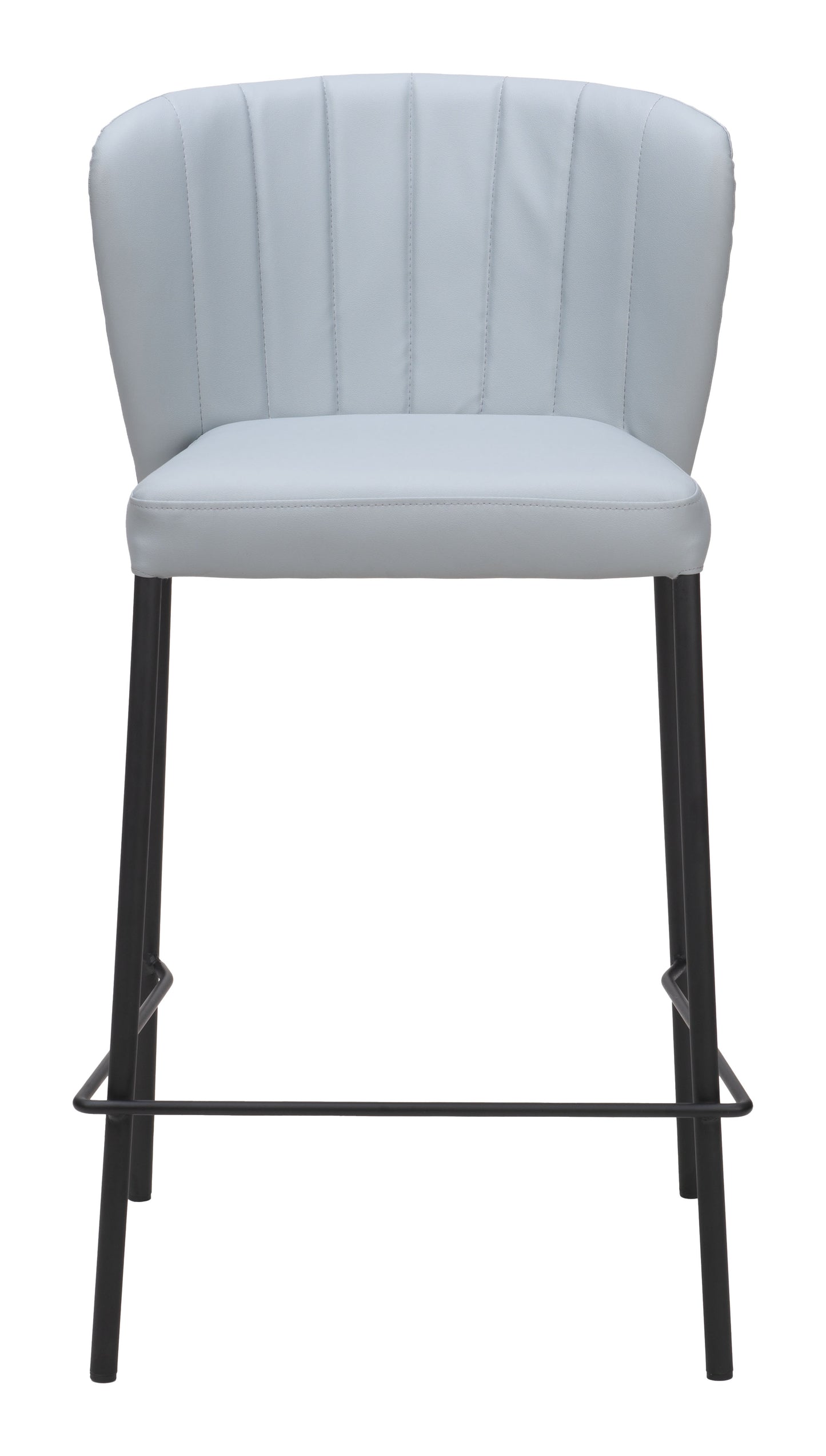 Linz Counter Stool Set of 2 - Contemporary Gray Design for Stylish Kitchens and Dining Spaces