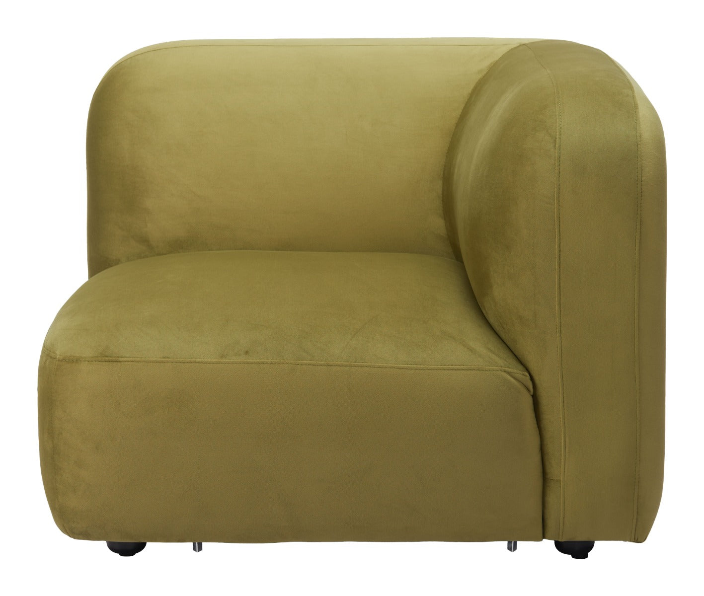 Biak Corner Chair - Green Elegant and Cozy Corner Chair for Contemporary Living Spaces