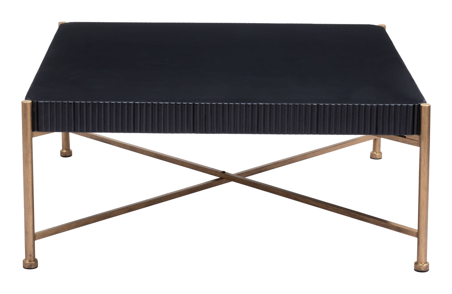 Nazaire Coffee Table - Black Sleek and Modern Coffee Table for Contemporary Living Rooms