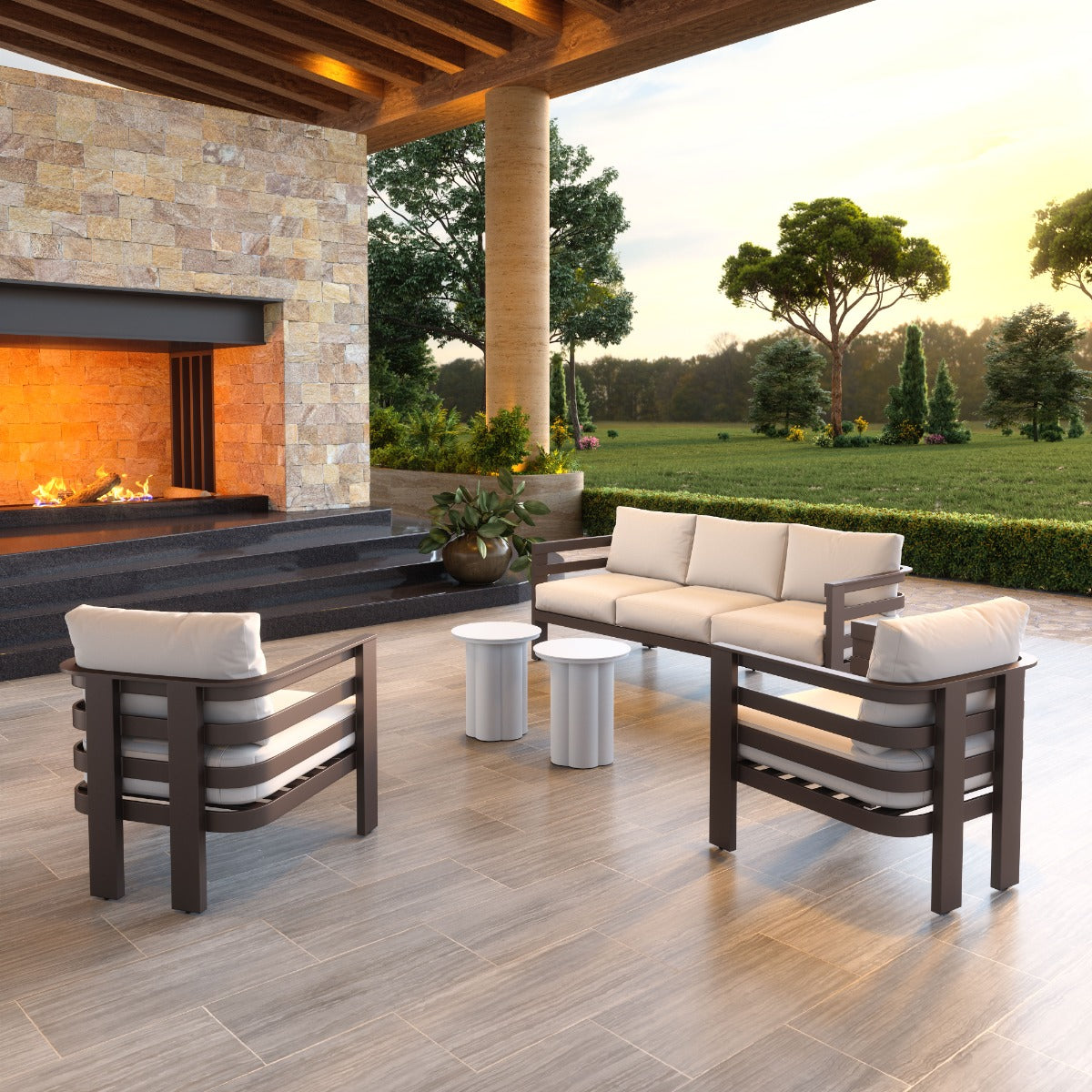 Bal Harbor Sofa White - Elegant & Comfortable White Sofa with a Sophisticated Design for a Timeless Look