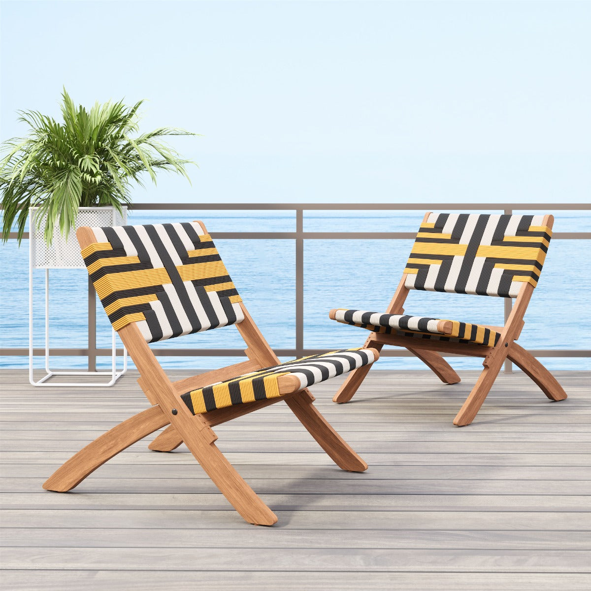 Sunbeam Lounge Chair Multicolor - Bright & Playful Lounge Chair with a Bold Multicolor Design for a Modern, Fun Vibe