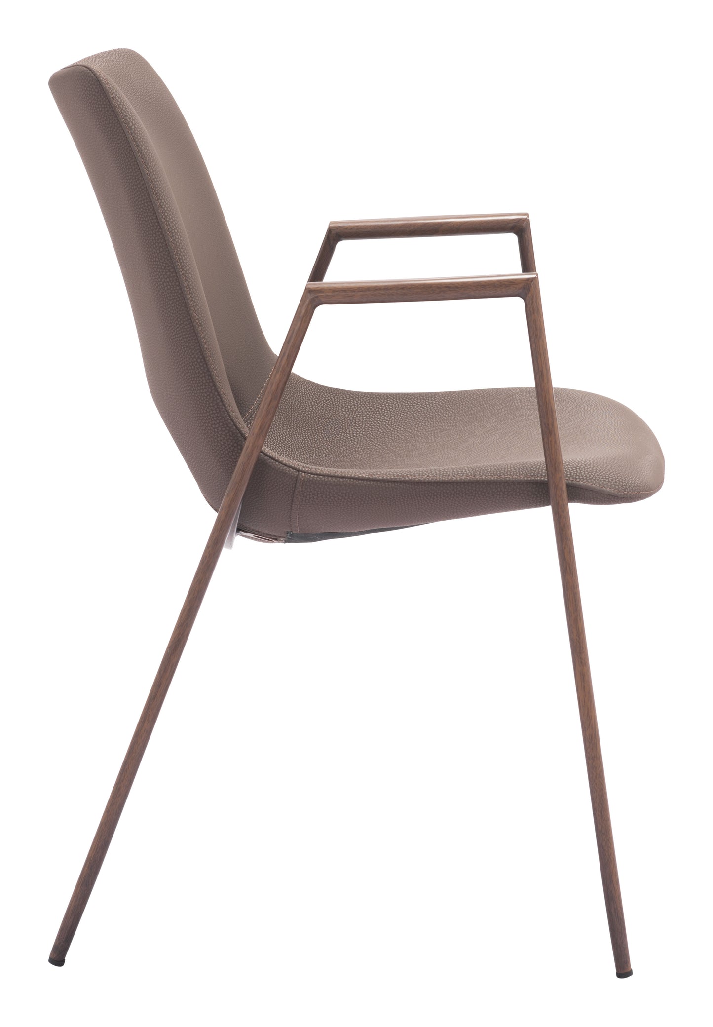Desi Dining Chair Set of 2 - Chic Brown & Walnut Design for Modern Dining Rooms and Spaces
