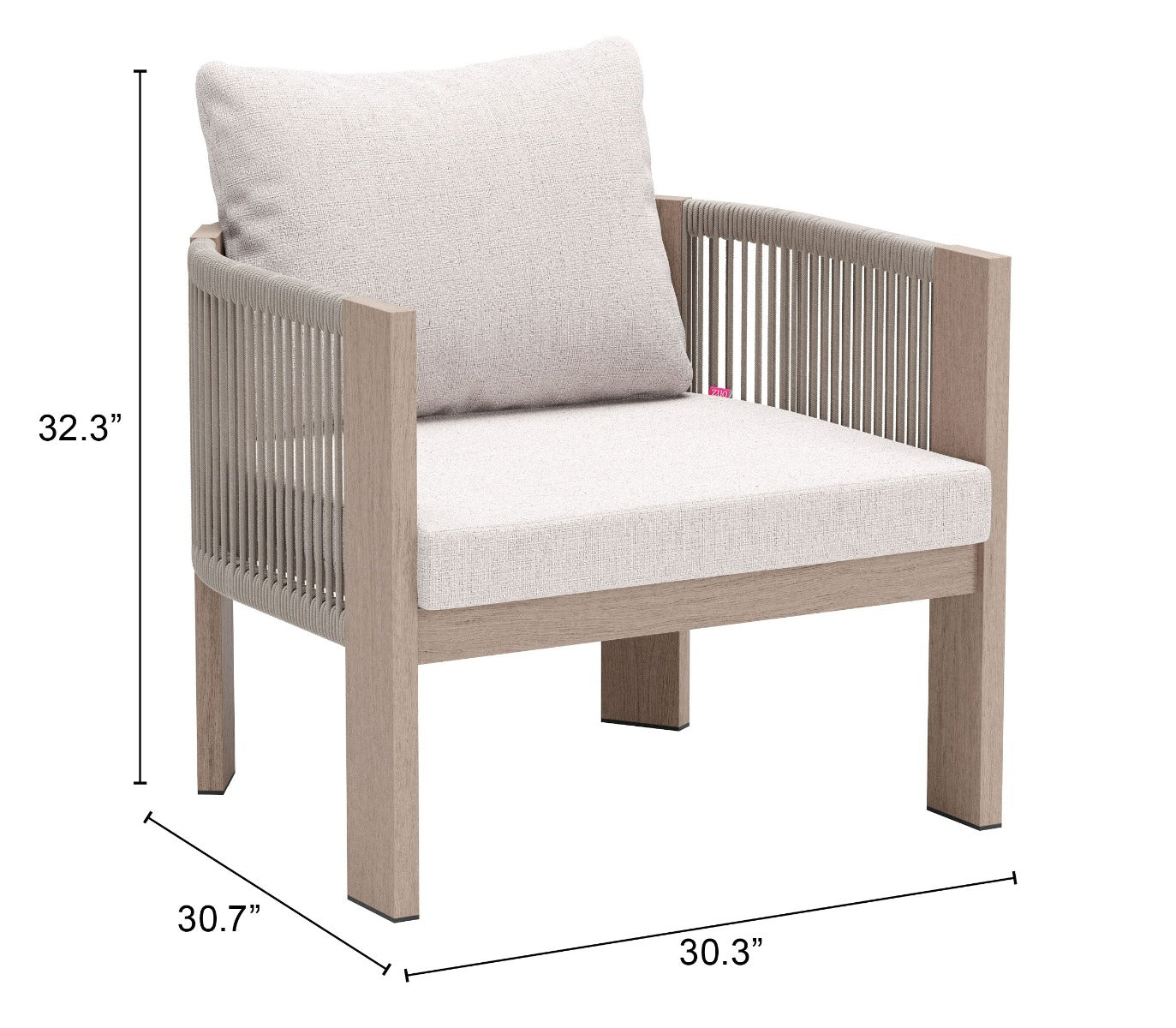 Rebel Accent Chair - Beige - Stylish & Comfortable Accent Chair with a Neutral Beige Upholstery for a Versatile, Modern Look