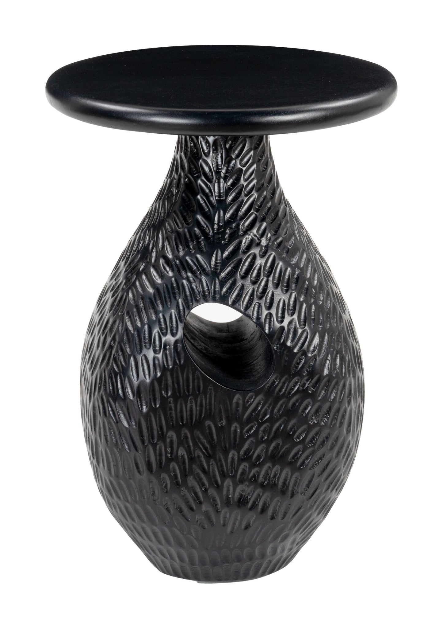Piho Side Table Black β Elegant and Contemporary Black Accent for Living Room or Bedroom