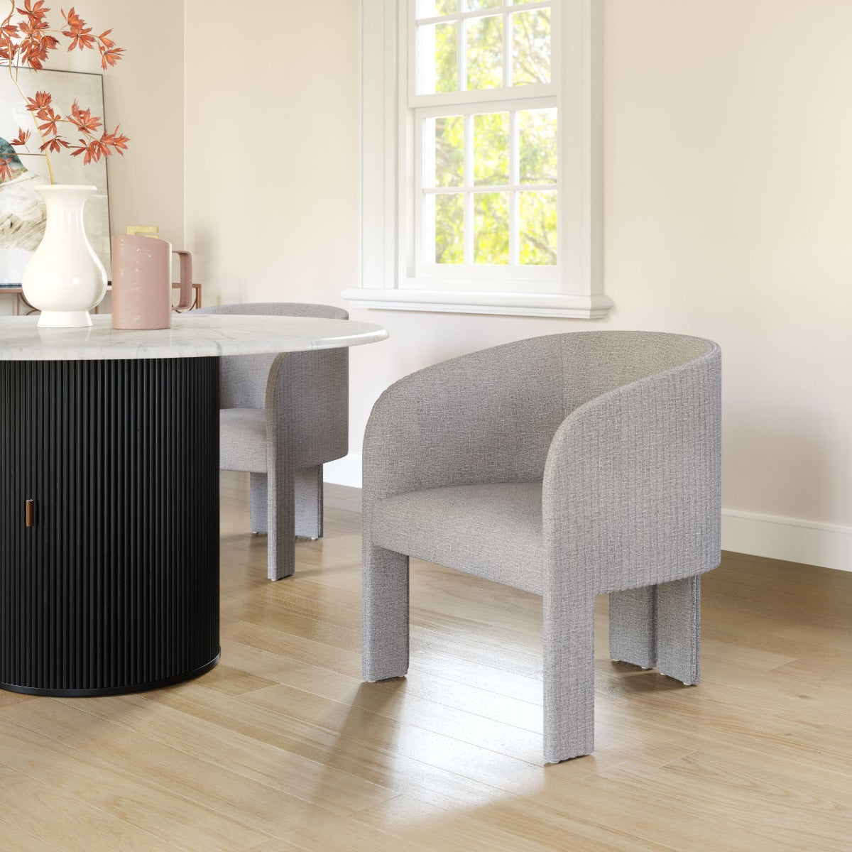 Hull Accent Chair - Slate Gray Modern Upholstered Chair for Sophisticated Living Rooms