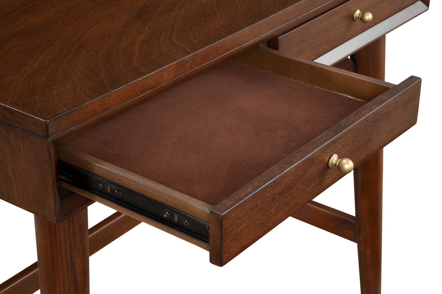 Flynn Mini Desk in Rich Walnut – Compact and Stylish Workspace for Modern Homes