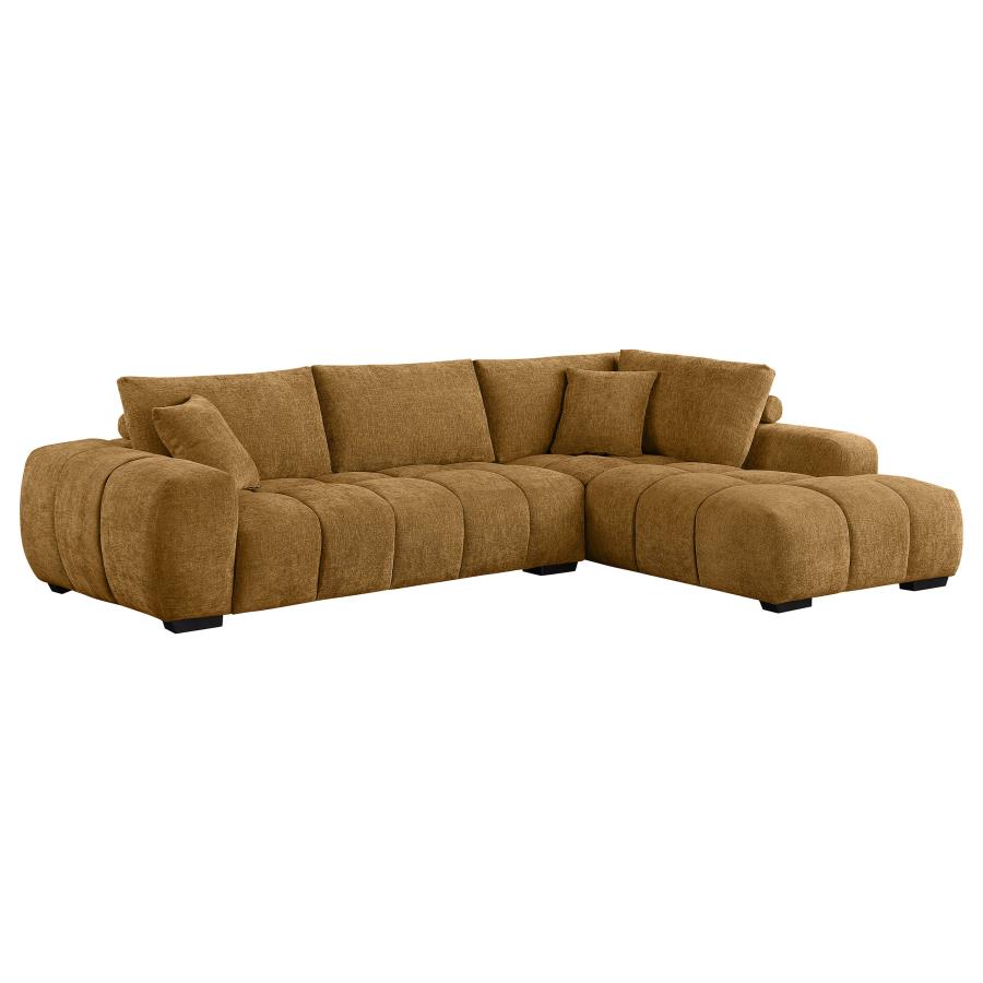Camacho Sectional Sofa & Ottoman β Amber Upholstered Comfort in Style