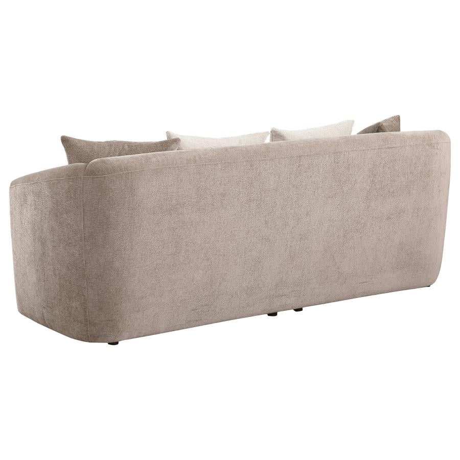 Townsend 2-Piece Chenille Upholstered Sofa Set Latte - Comfortable and Stylish Seating for Your Living Room
