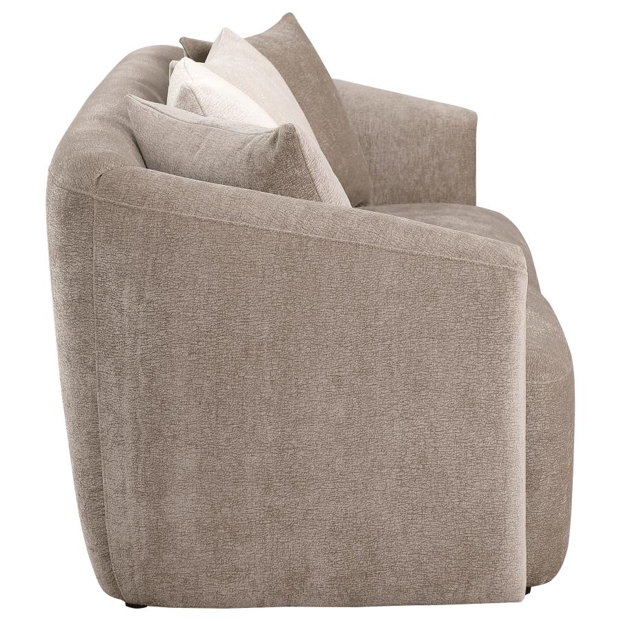 Townsend 2-Piece Chenille Upholstered Sofa Set Latte - Comfortable and Stylish Seating for Your Living Room