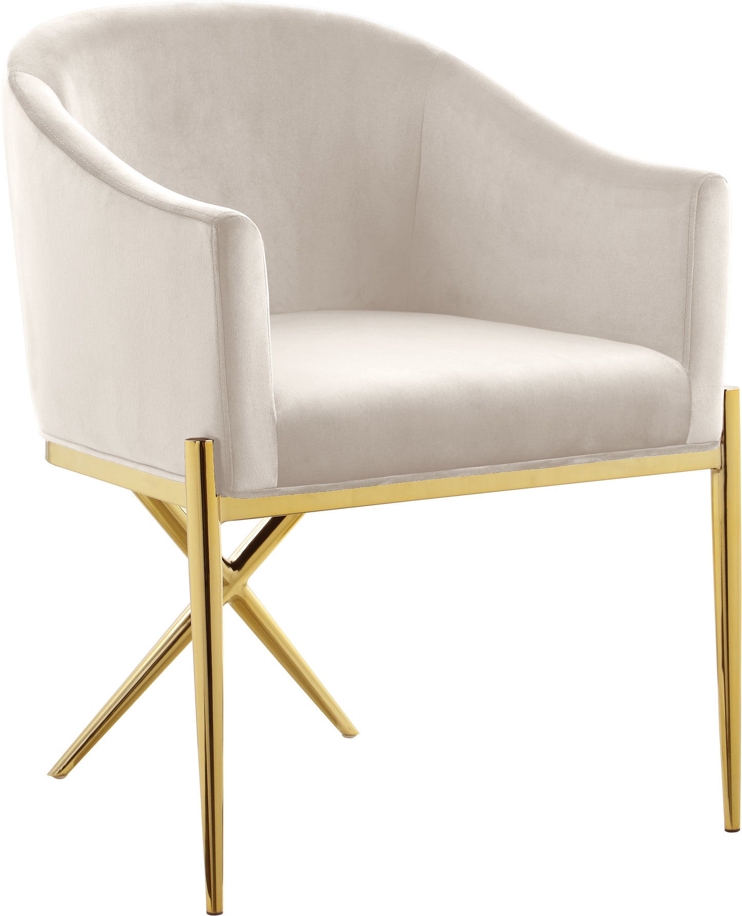 Xavier Velvet Upholstered Dining Chair – Sophisticated Modern Dining Room Seating