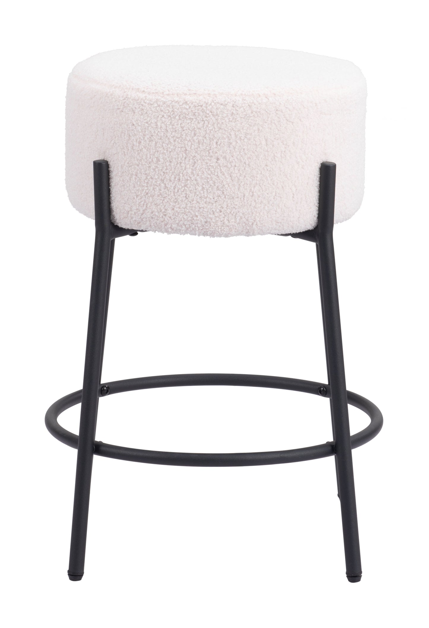 Blanche Counter Stool Set of 2 - Chic Ivory Design for Modern Kitchens and Dining Spaces