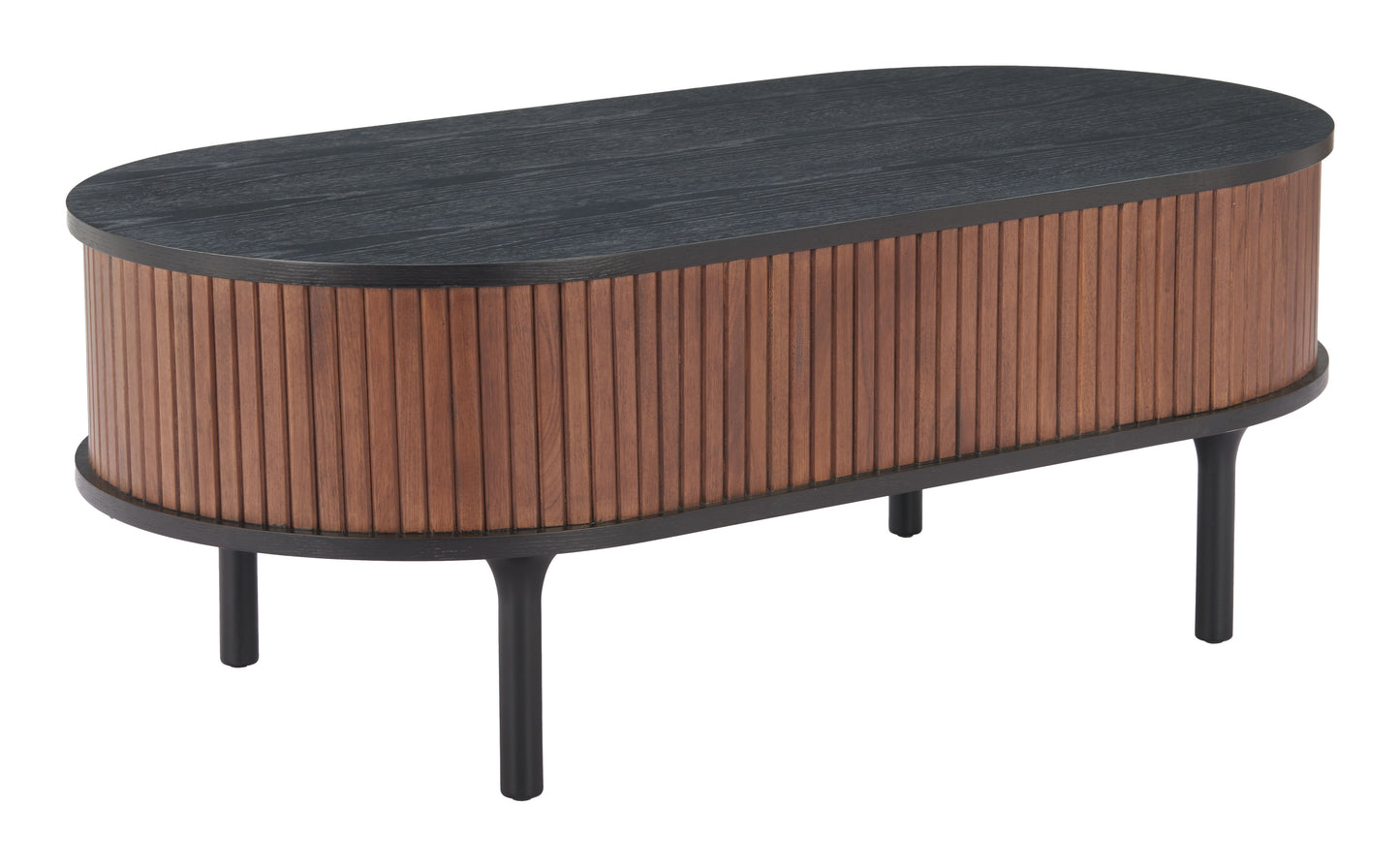 Koriana Coffee Table Black & Walnut β Stylish Black & Walnut Coffee Table for Modern Living Room Spaces