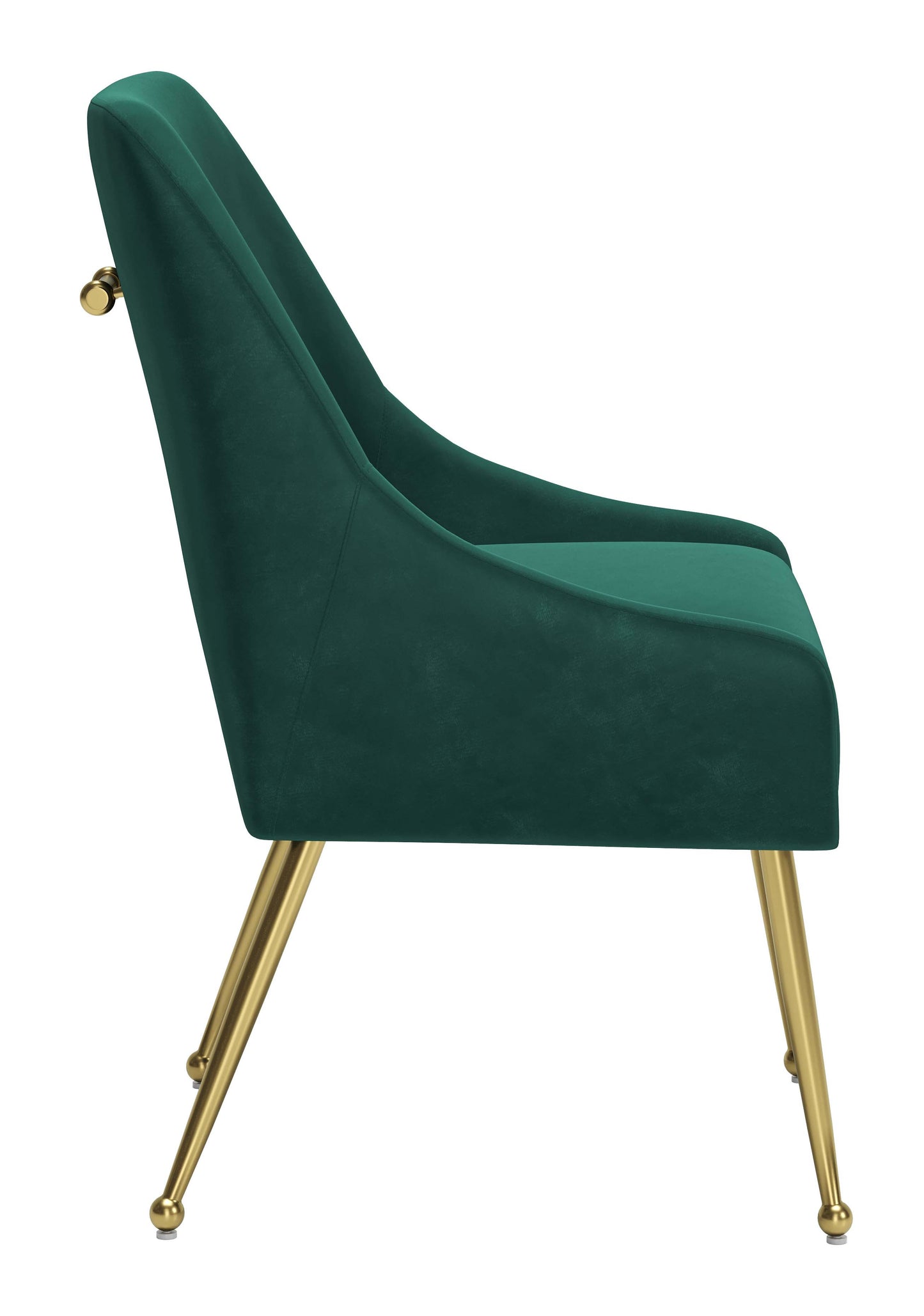 Maxine Dining Chair - Chic Green & Gold Design for Stylish Dining Rooms and Modern Interiors