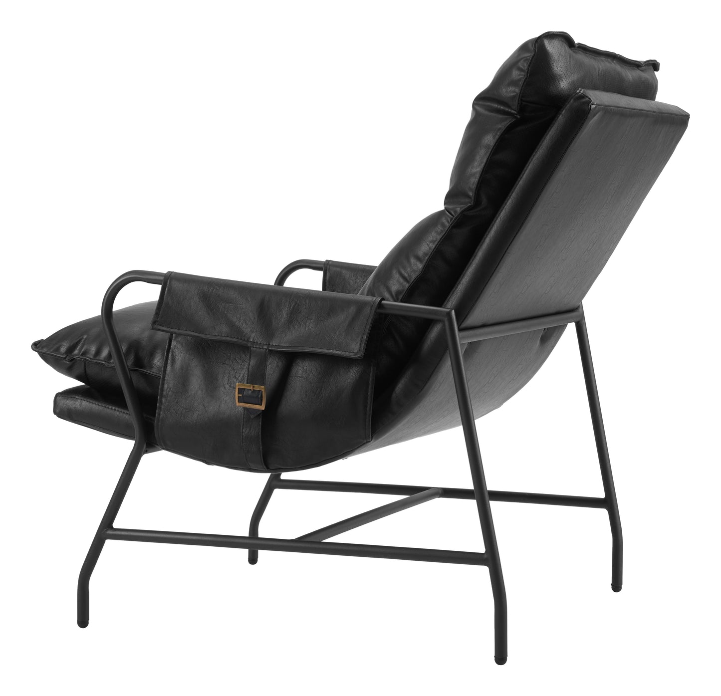 Halaus Accent Chair Black β Sleek and Stylish Black Accent Chair for Living Room or Bedroom Decor