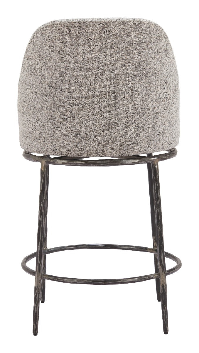 Nordhavn Swivel Counter Stool Gray β Modern and Comfortable Gray Swivel Counter Stool for Contemporary Kitchens or Bars