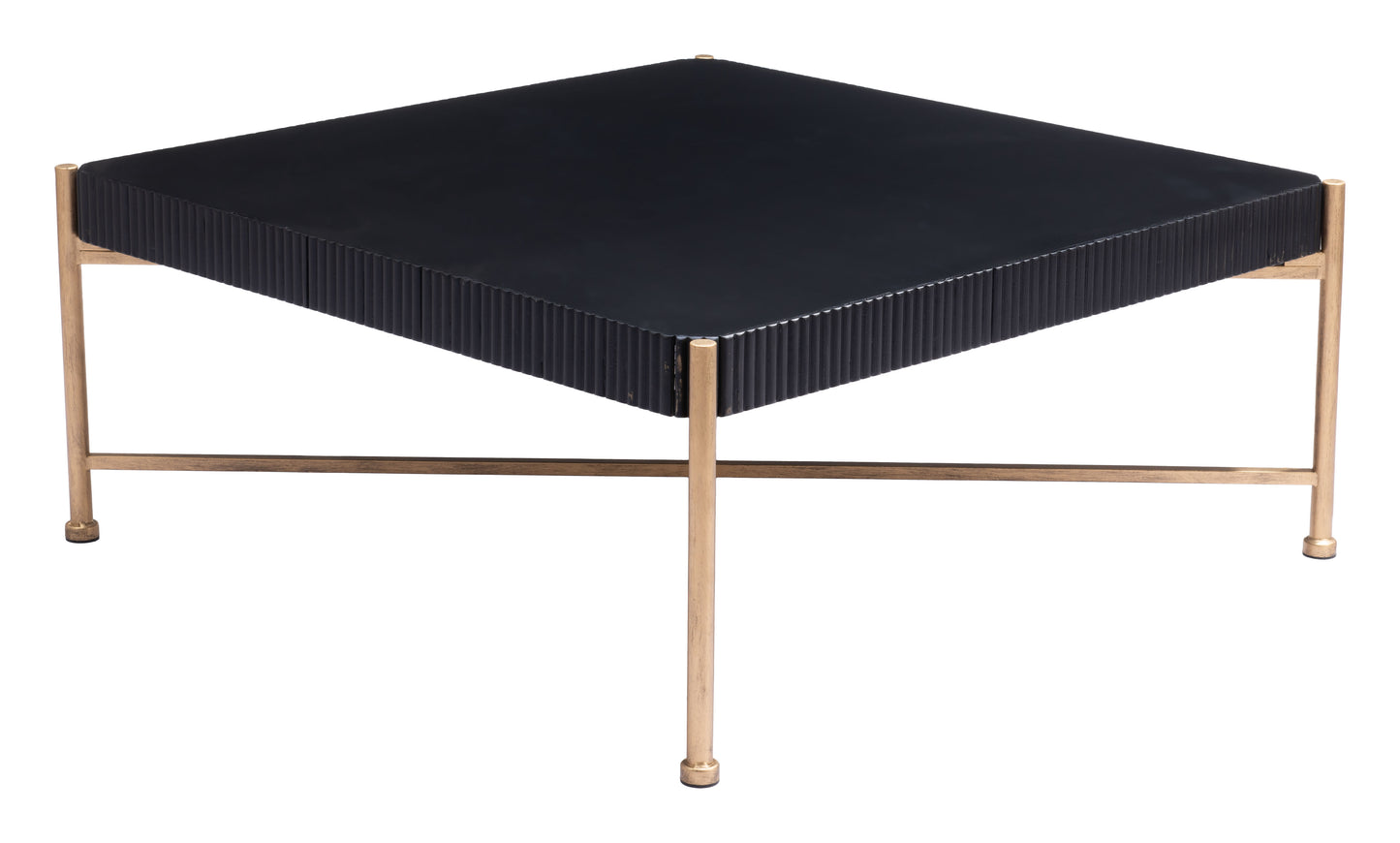 Nazaire Coffee Table - Black Sleek and Modern Coffee Table for Contemporary Living Rooms
