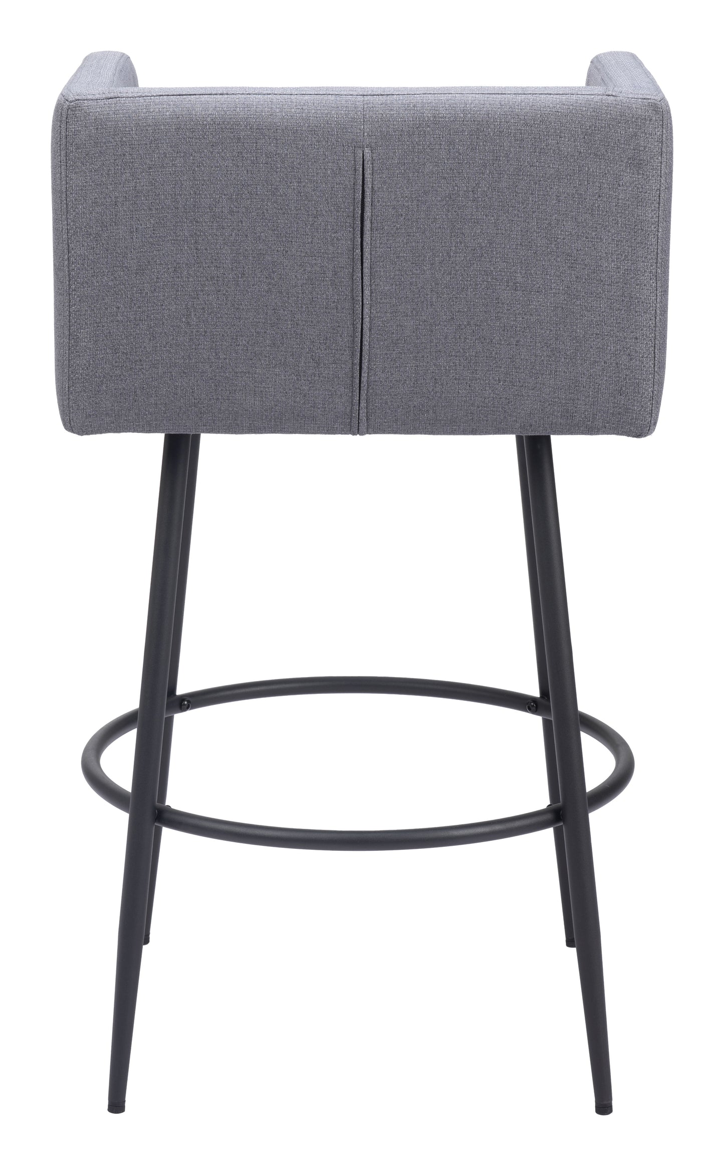 Horbat Barstool Set of 2 - Gray Modern and Stylish Upholstered Barstools for Contemporary Kitchens and Bars