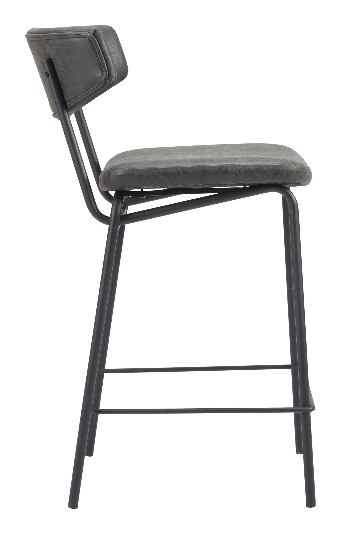 Charon Counter Stool (Set of 2) Vintage Black β Stylish and Durable Vintage Black Counter Stools for Modern Kitchens or Bars