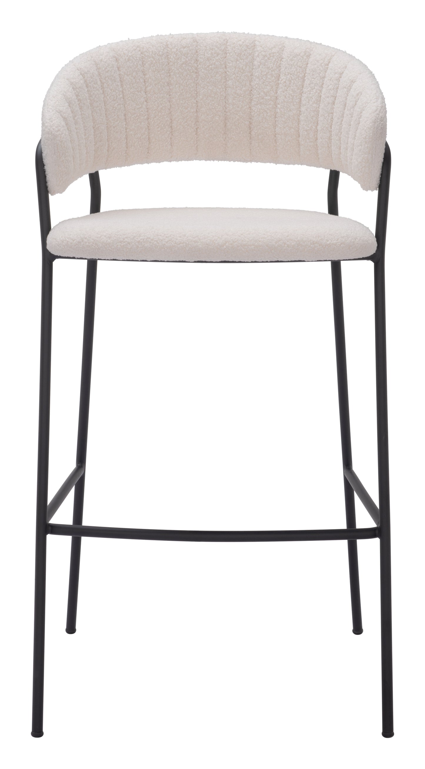 Josephine Barstool Set of 2 - Chic Cream Design for Sophisticated Home Bars and Dining Spaces
